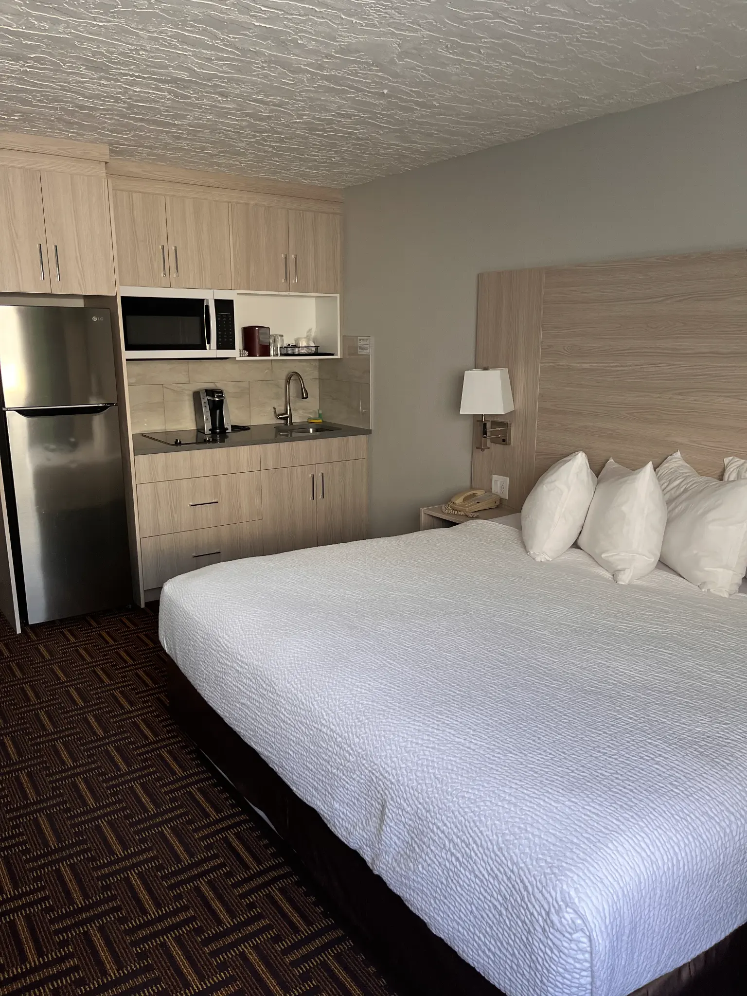 Wyndham Garden king room with kitchenette